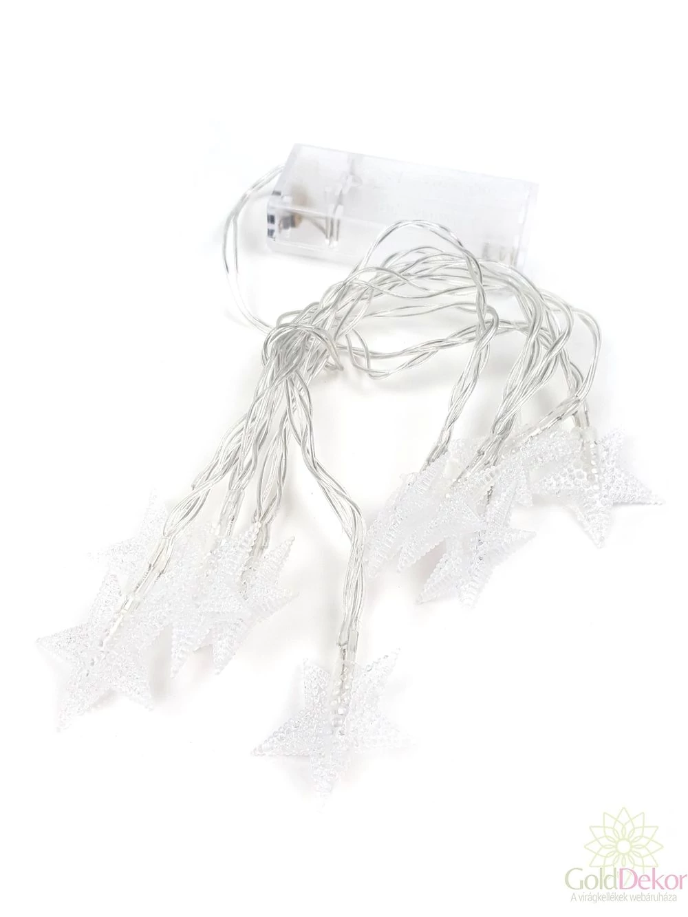LED fűzér csillag - HIDEG fényű