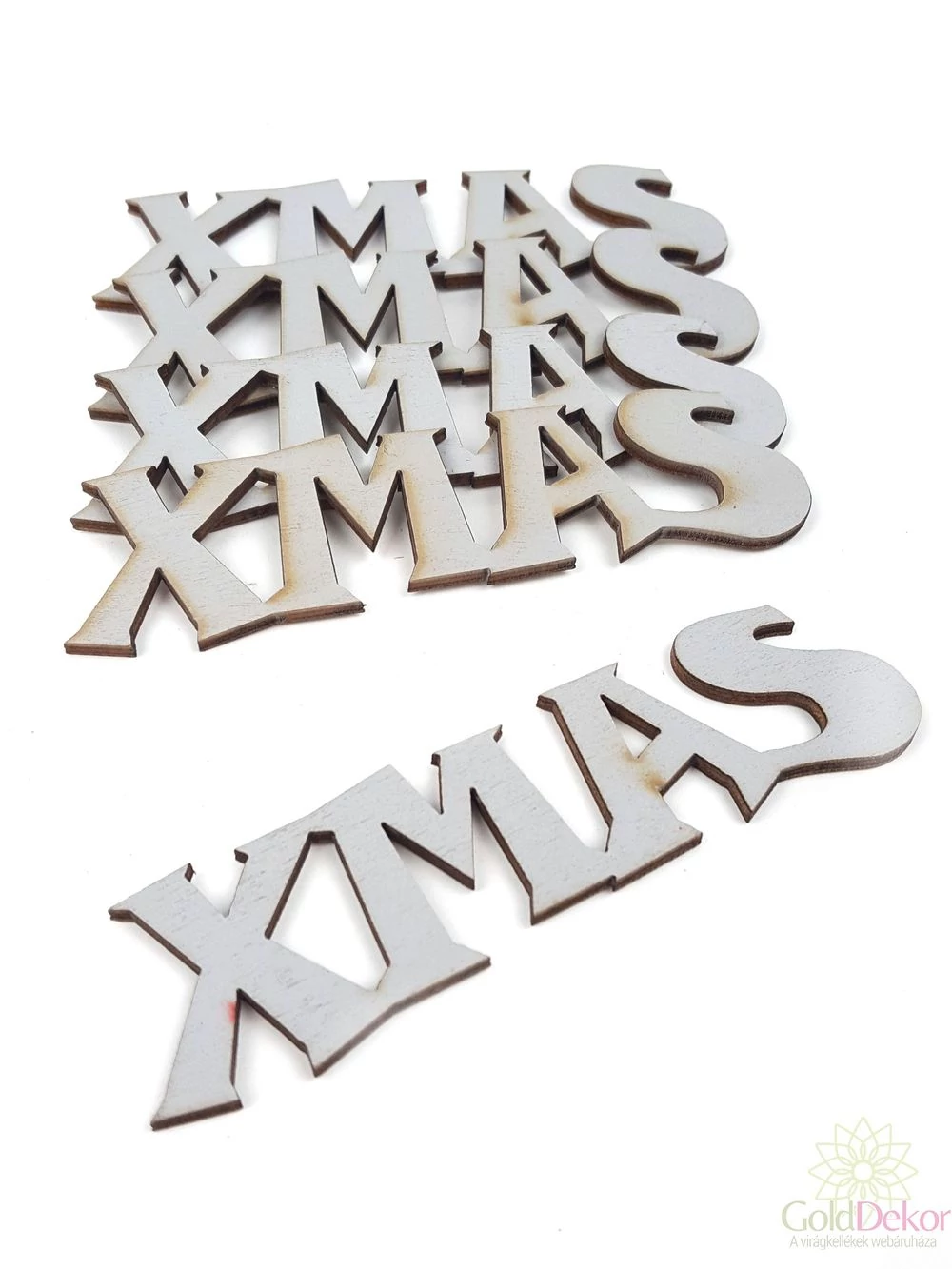 Fa felírat kicsi XMAS - Szürke
