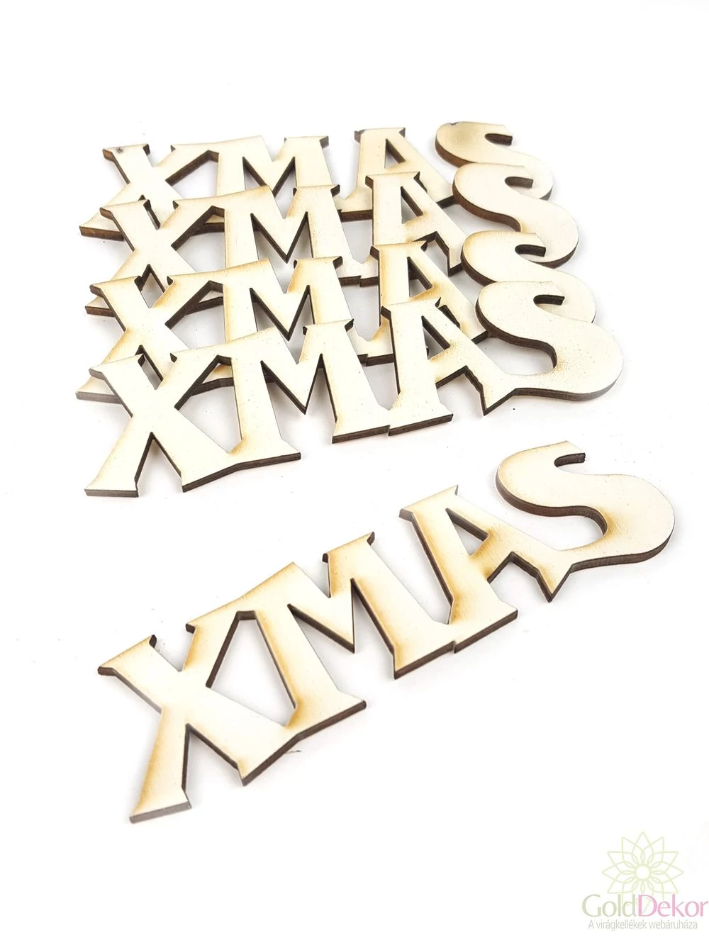 Fa felírat kicsi XMAS - Fehér