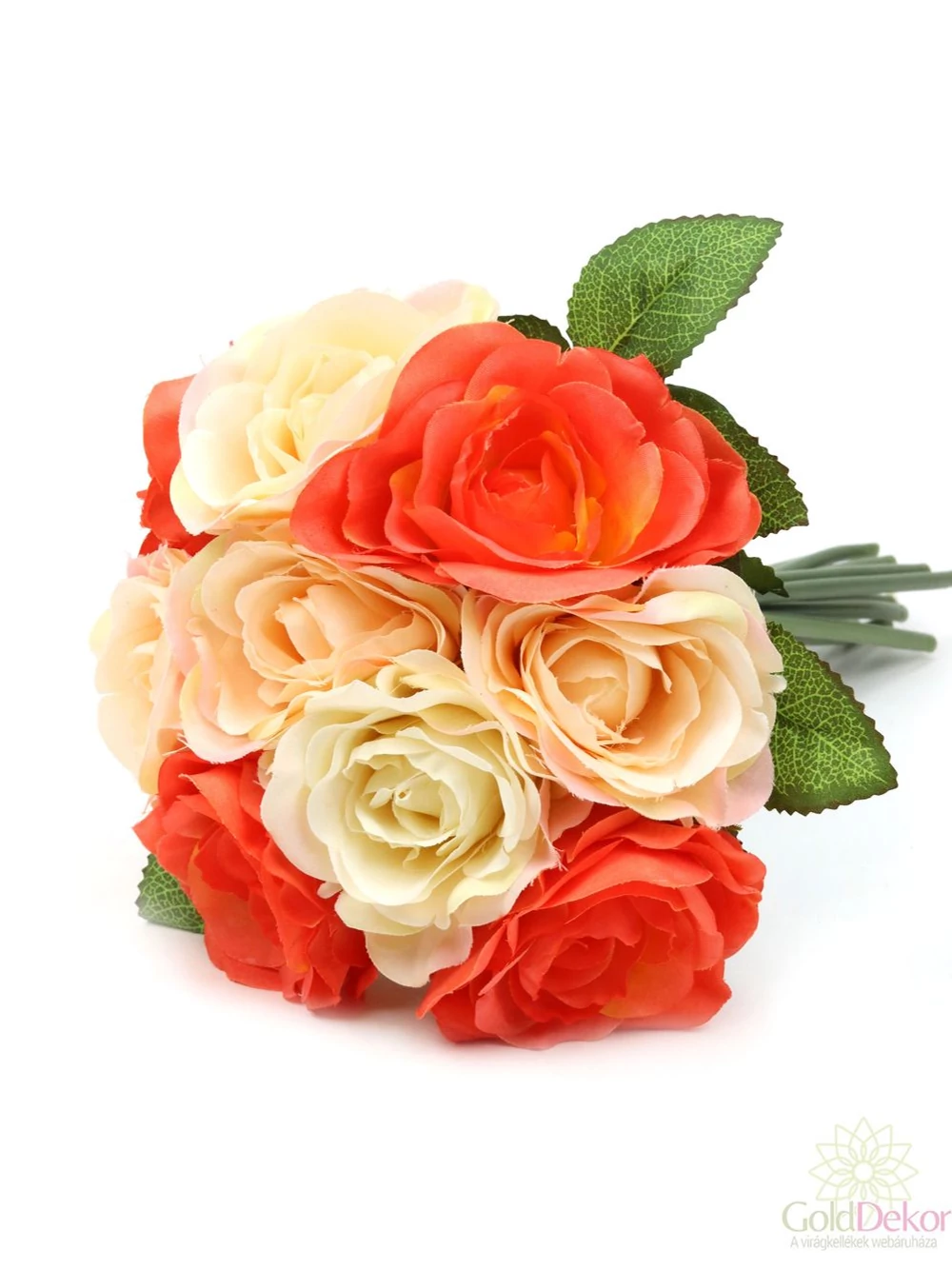Dekor csokor rózsa köteg - Barack