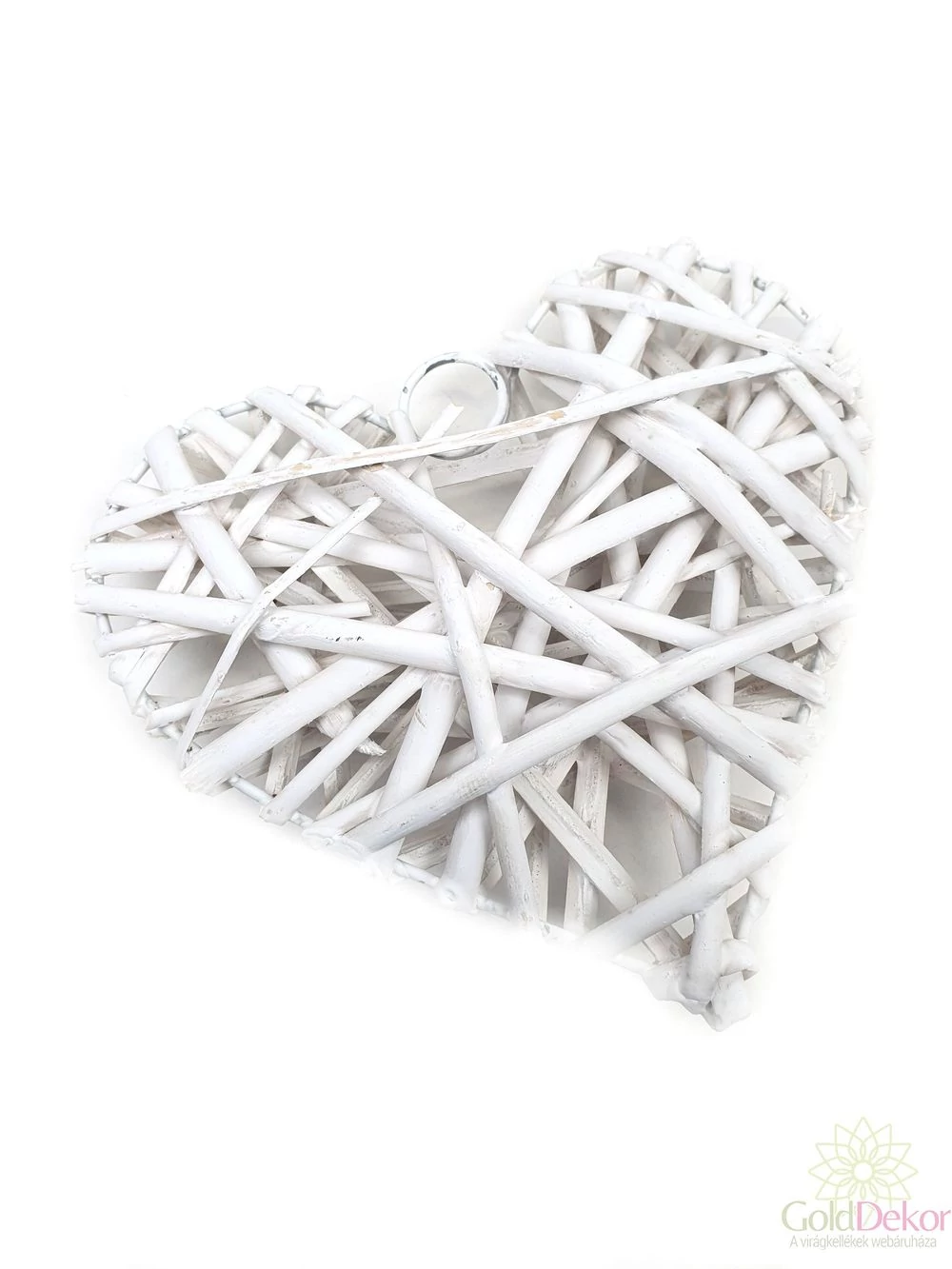 Rattan szív 15cm - Fehér Rattan szív 15cm - Fehér