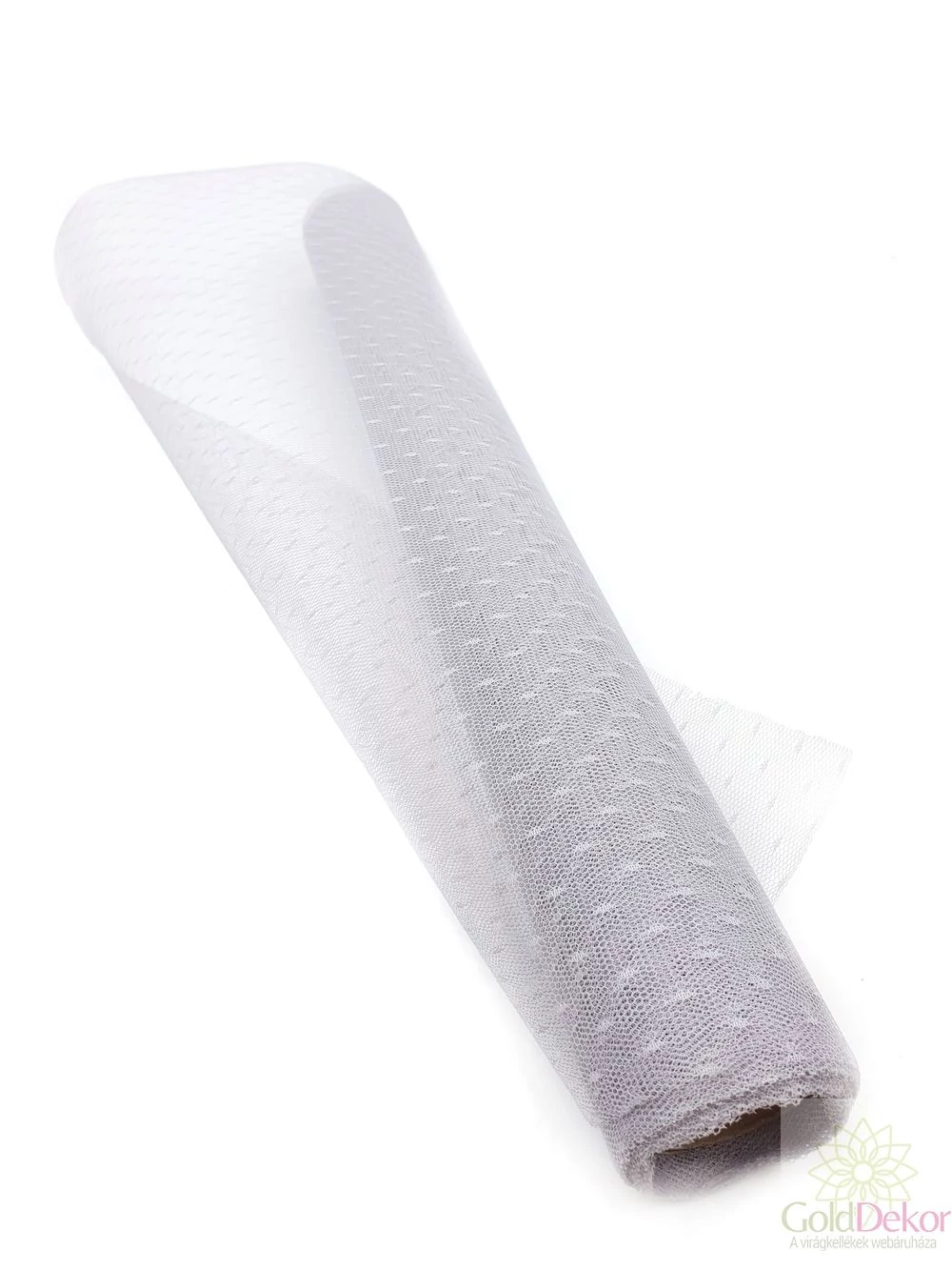 Pöttyös tüll háló - Szürke