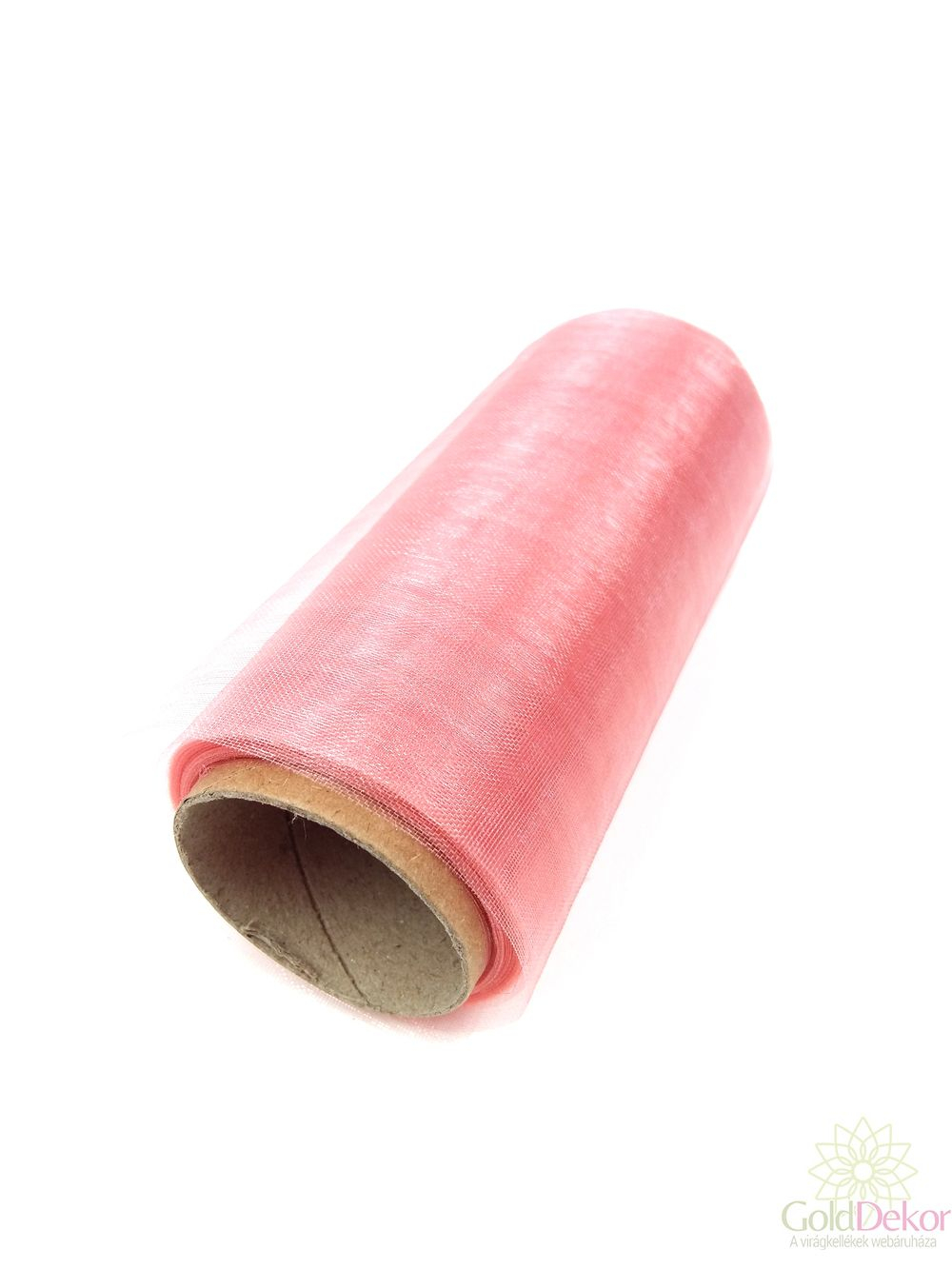 12 cm-es organza - Fáradt Rózsaszín