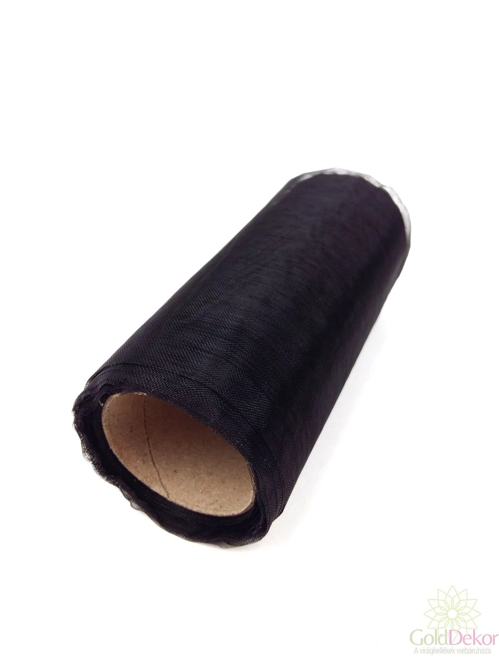 12 cm-es organza - Fekete