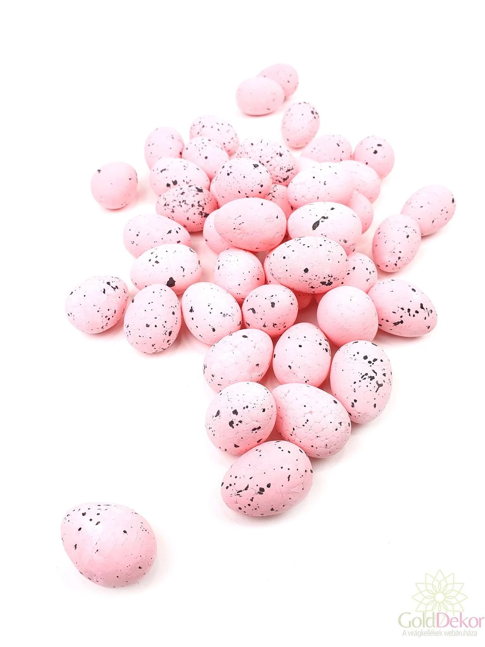 Színes hungarocell tojás 4 cm*40 - Rózsaszín