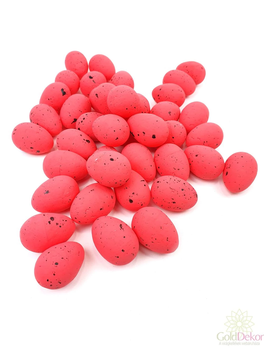 Színes hungarocell tojás 4 cm*40 - Piros