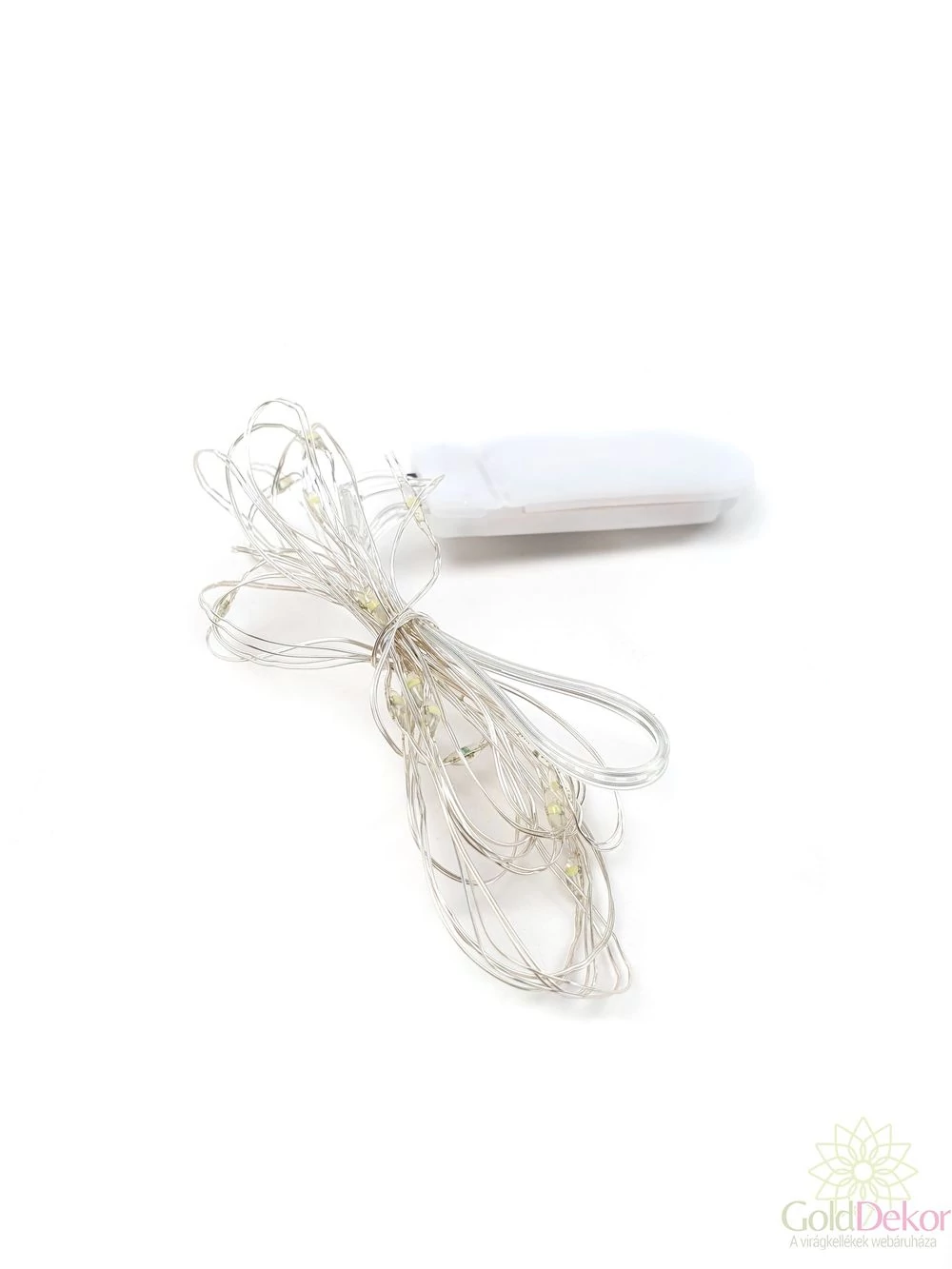 Ledszál gombelemes - Meleg fényű