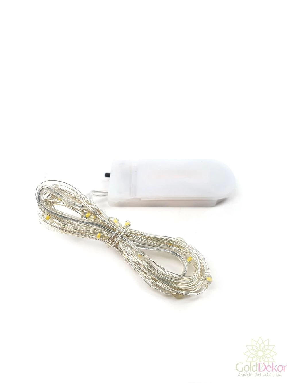 Ledszál gombelemes - Fehér fényű