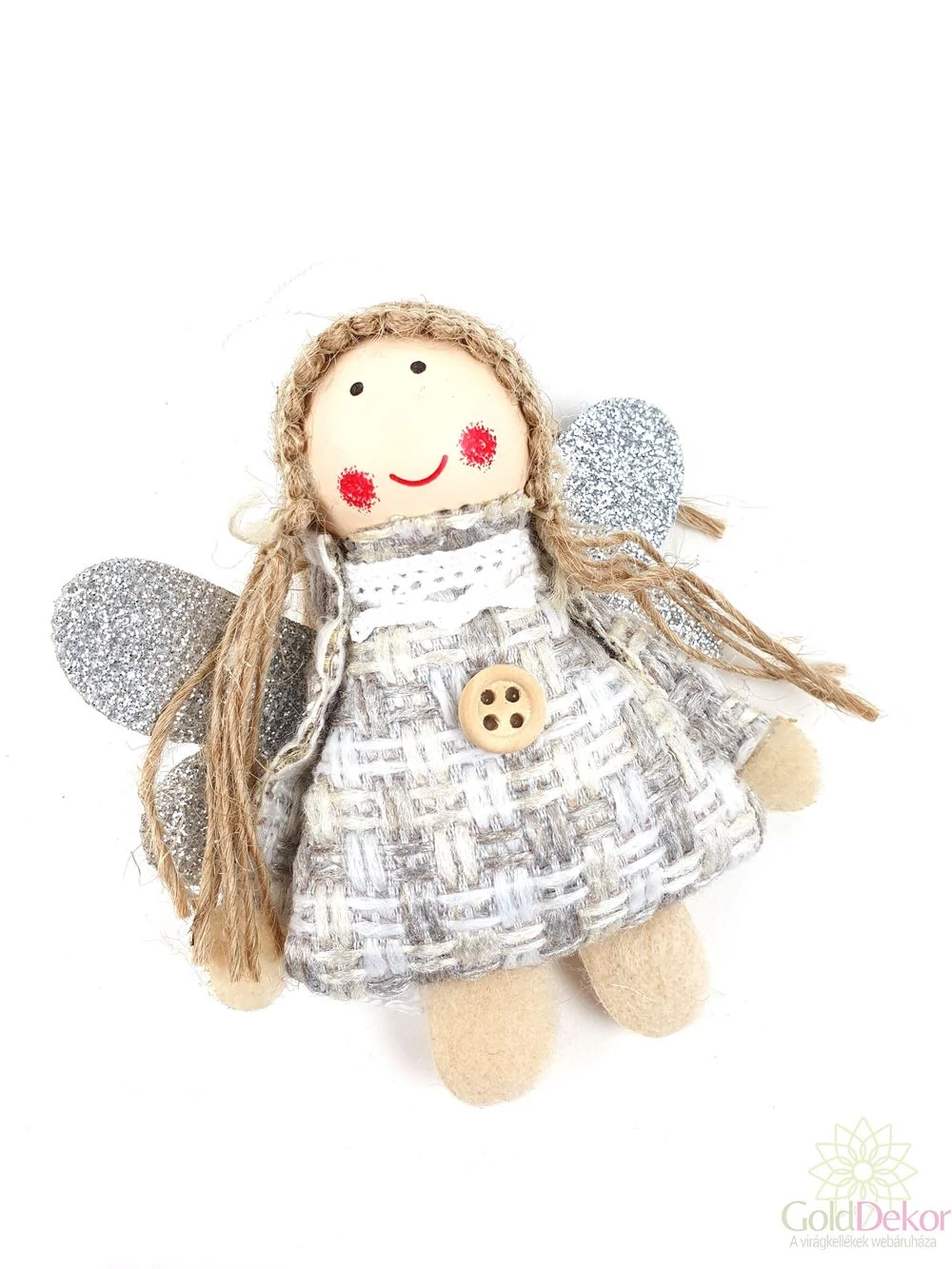 Ezüst szárnyú zsák angyalka - Barna