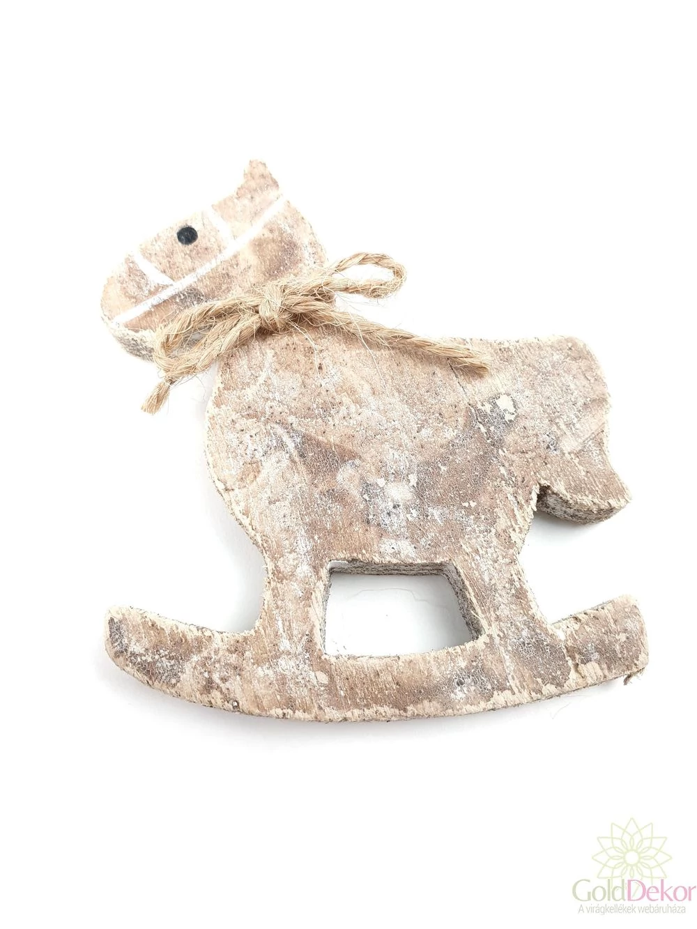 Rusztikus fa hintaló figura