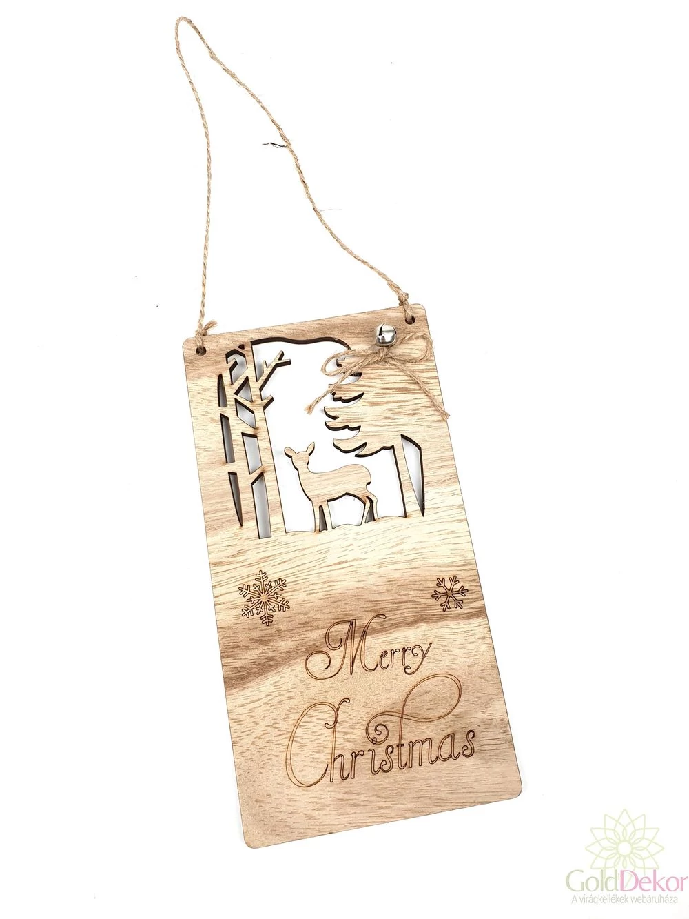 Merry Christmas kopogtató - Szarvas