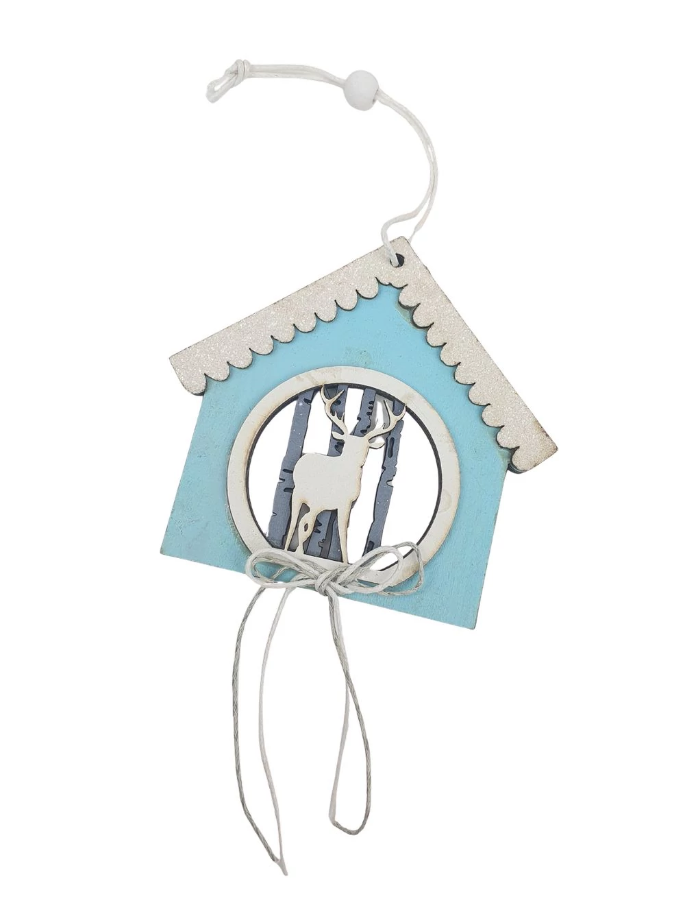 Havas fa ház szarvassal - Kék