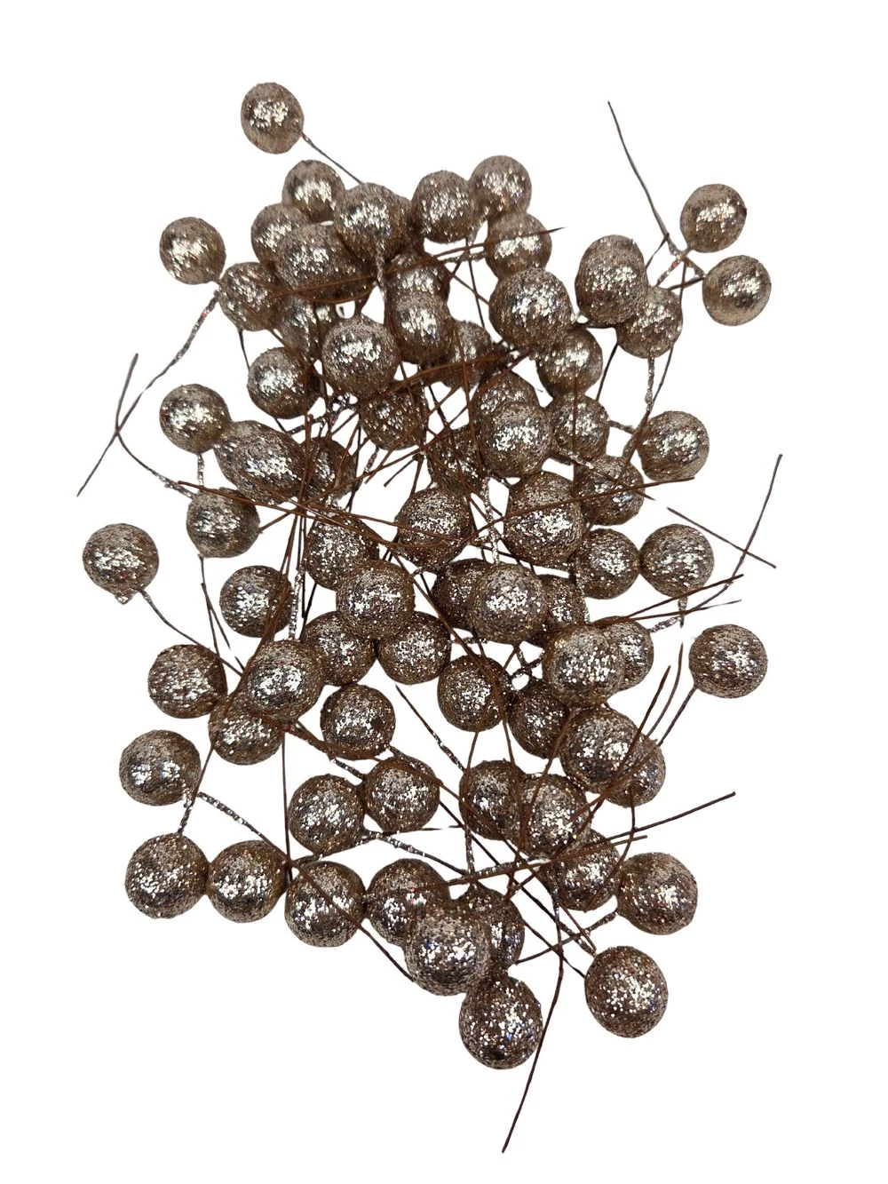 Glitteres drótos bogyó - Pezsgő