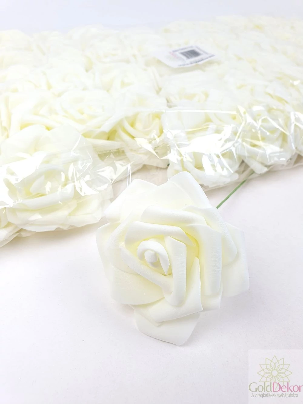 Száras polyfoam fej*50 - Tört Fehér