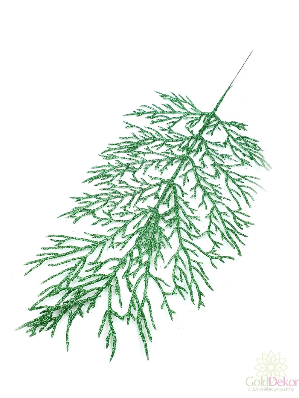 Glitteres ág 3 - Zöld