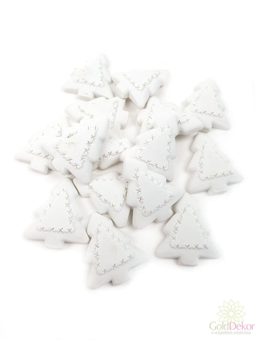 Polyresin varrt mintás - Fenyőfa