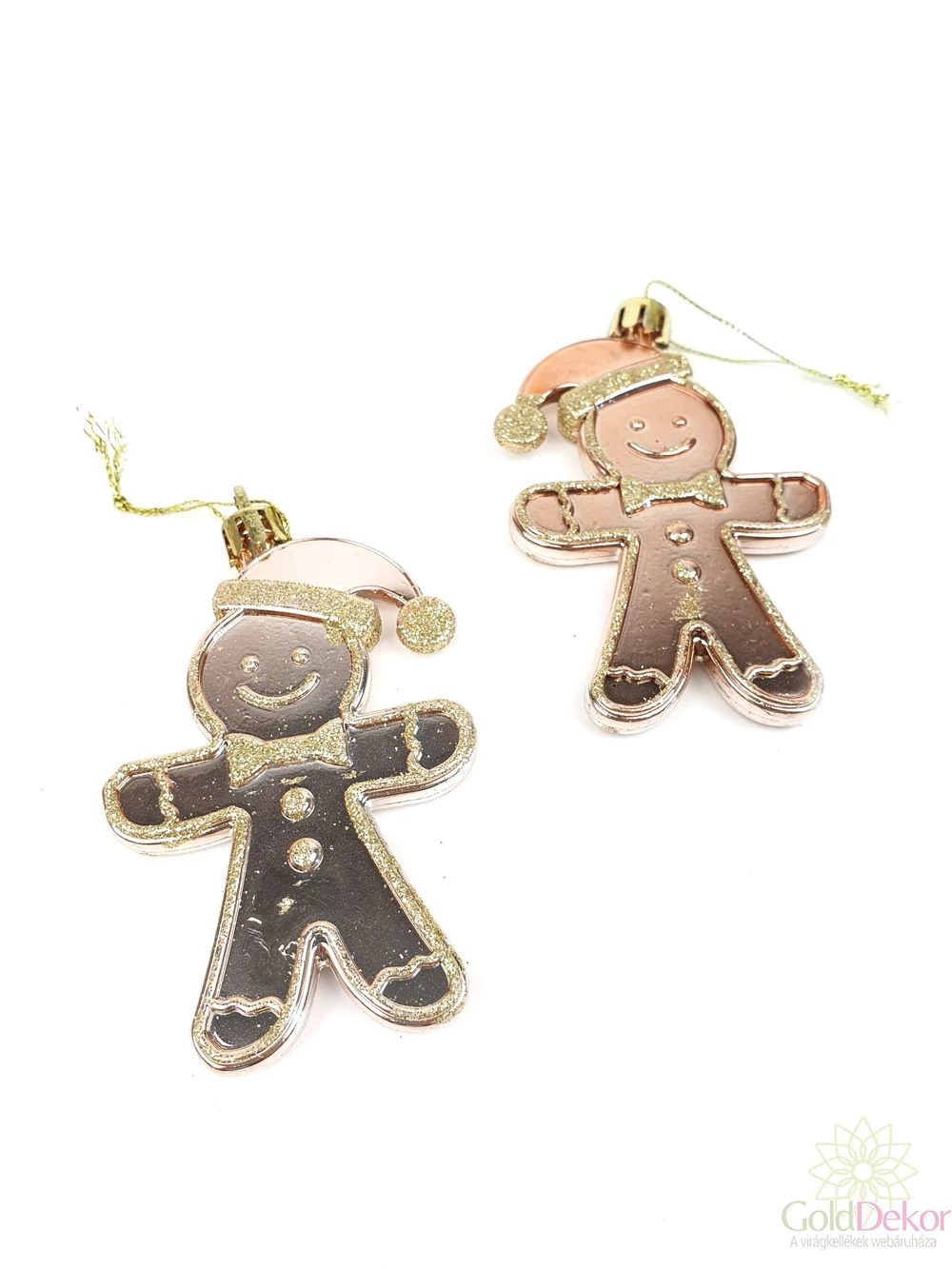 Akasztós mézeskalács figura*2 - Rosegold