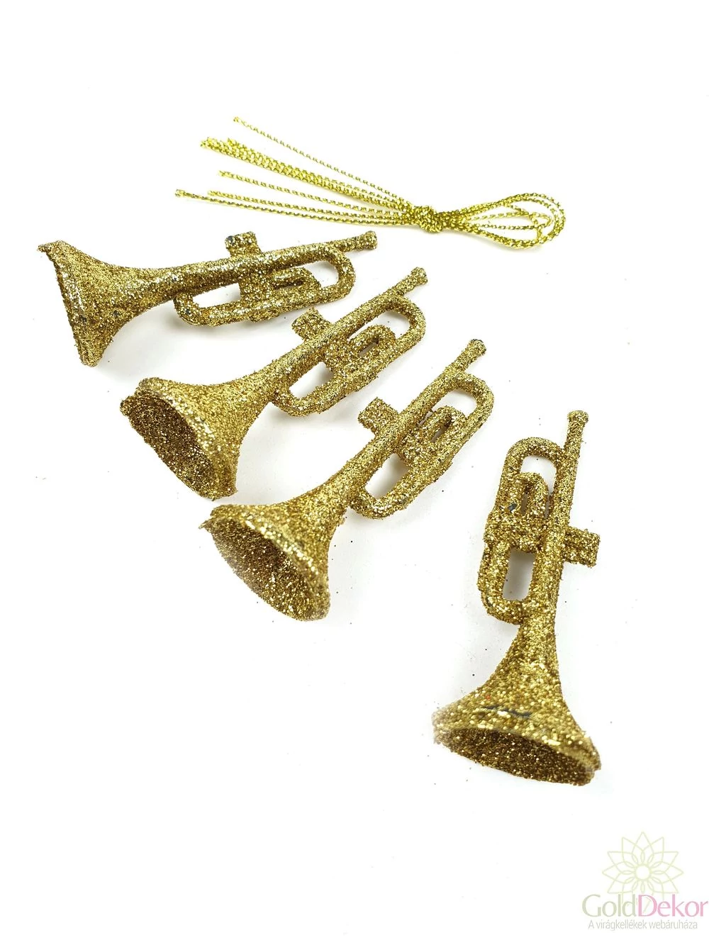 Csillámos műanyag hangszer - Trombita