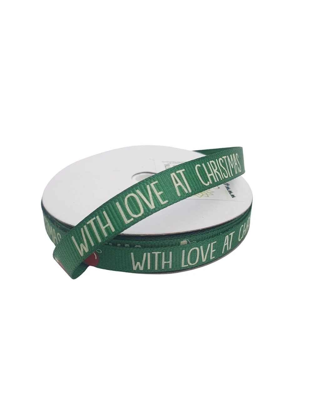 Karácsonyi szalag 1 cm - Feliratos