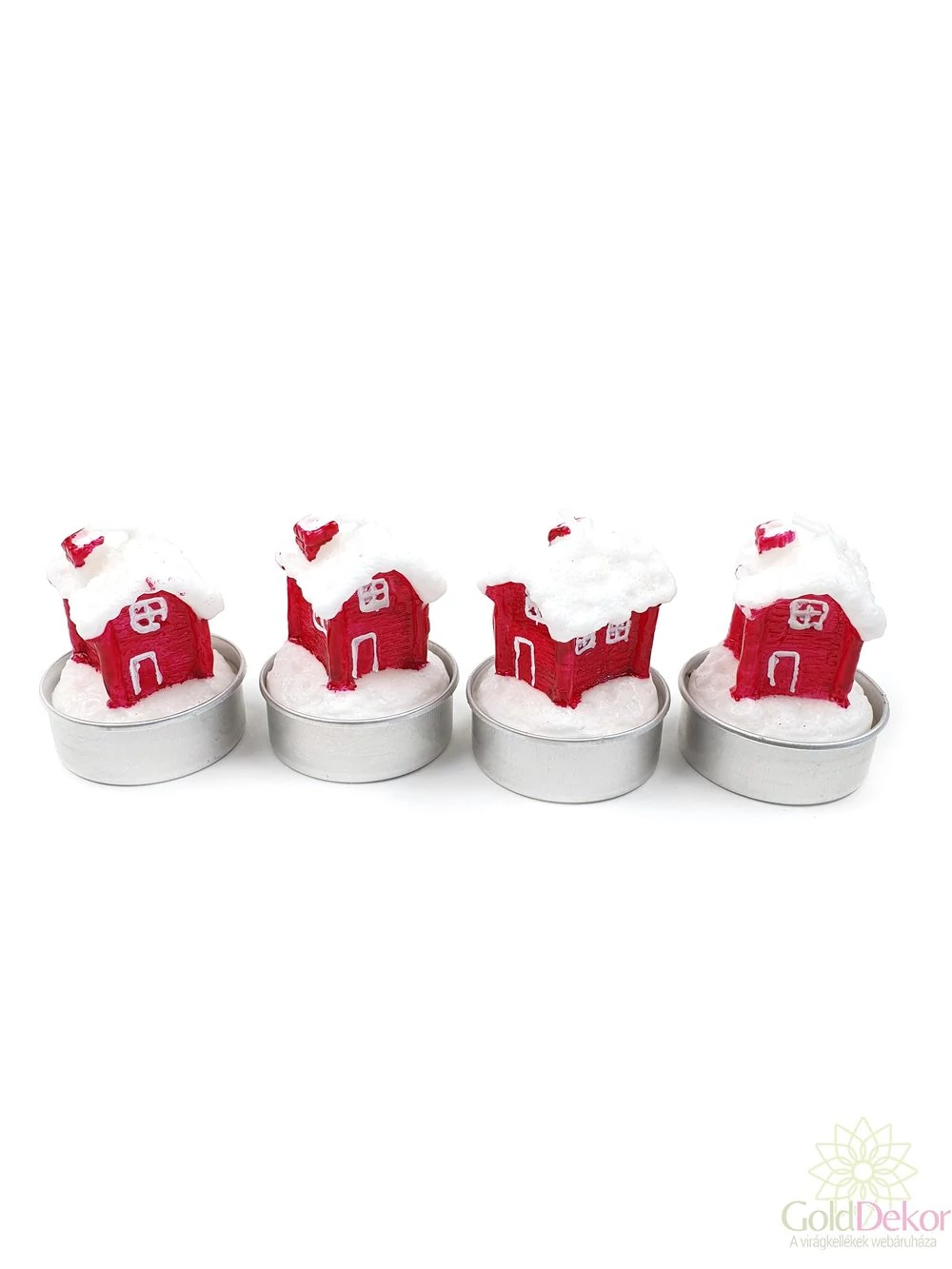 Karácsonyi gyertya*4 - Házikó