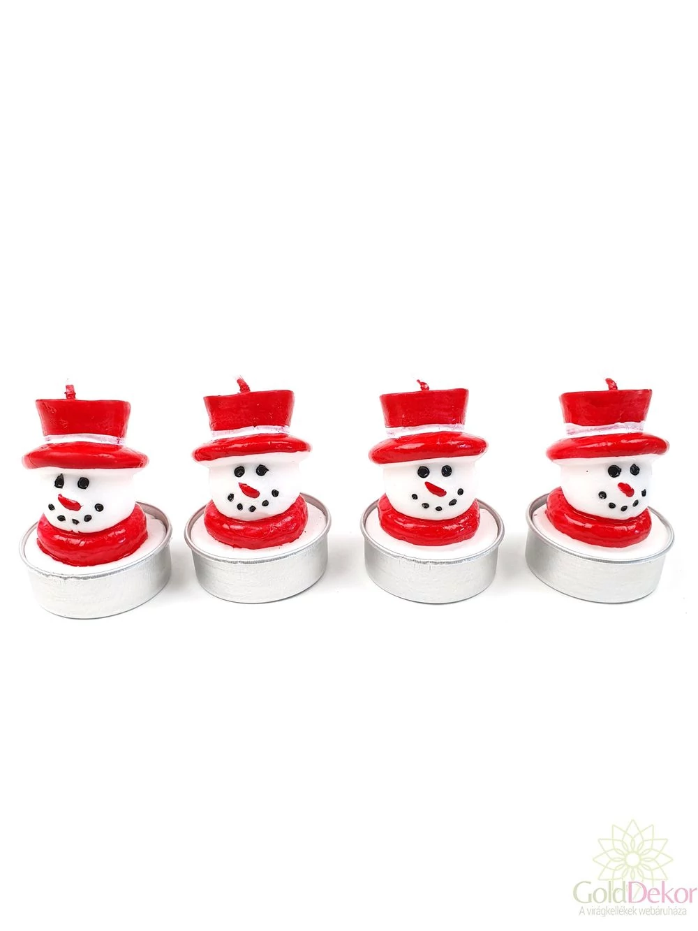 Karácsonyi gyertya*4 - Hóember fej