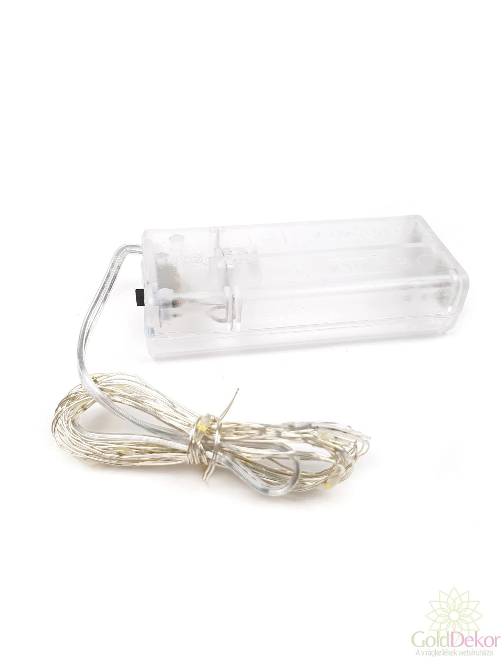 Ledszál elemes - Melegfényű