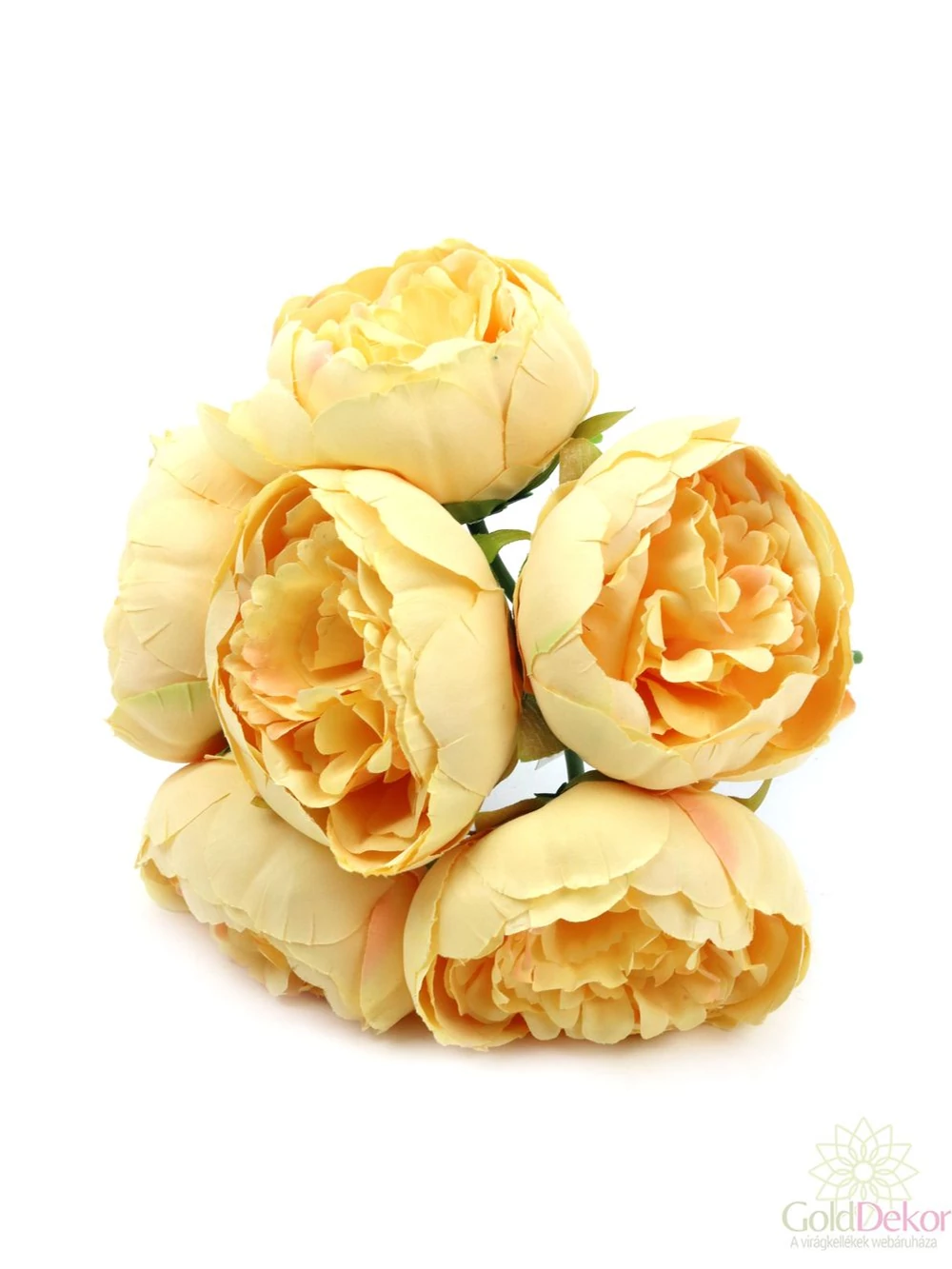 Nyílt pasztel paeonia csokor - Barack