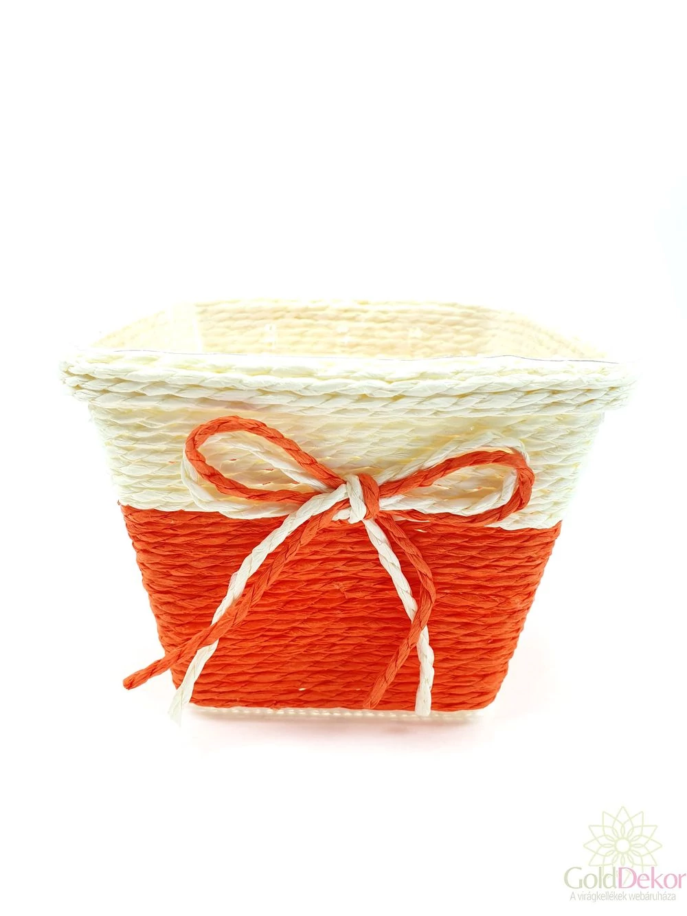 Köteles kocka kosár - Narancs