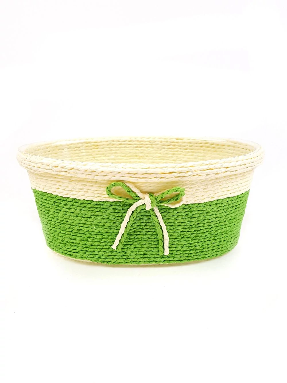 Köteles ovál kosár - Világos Zöld