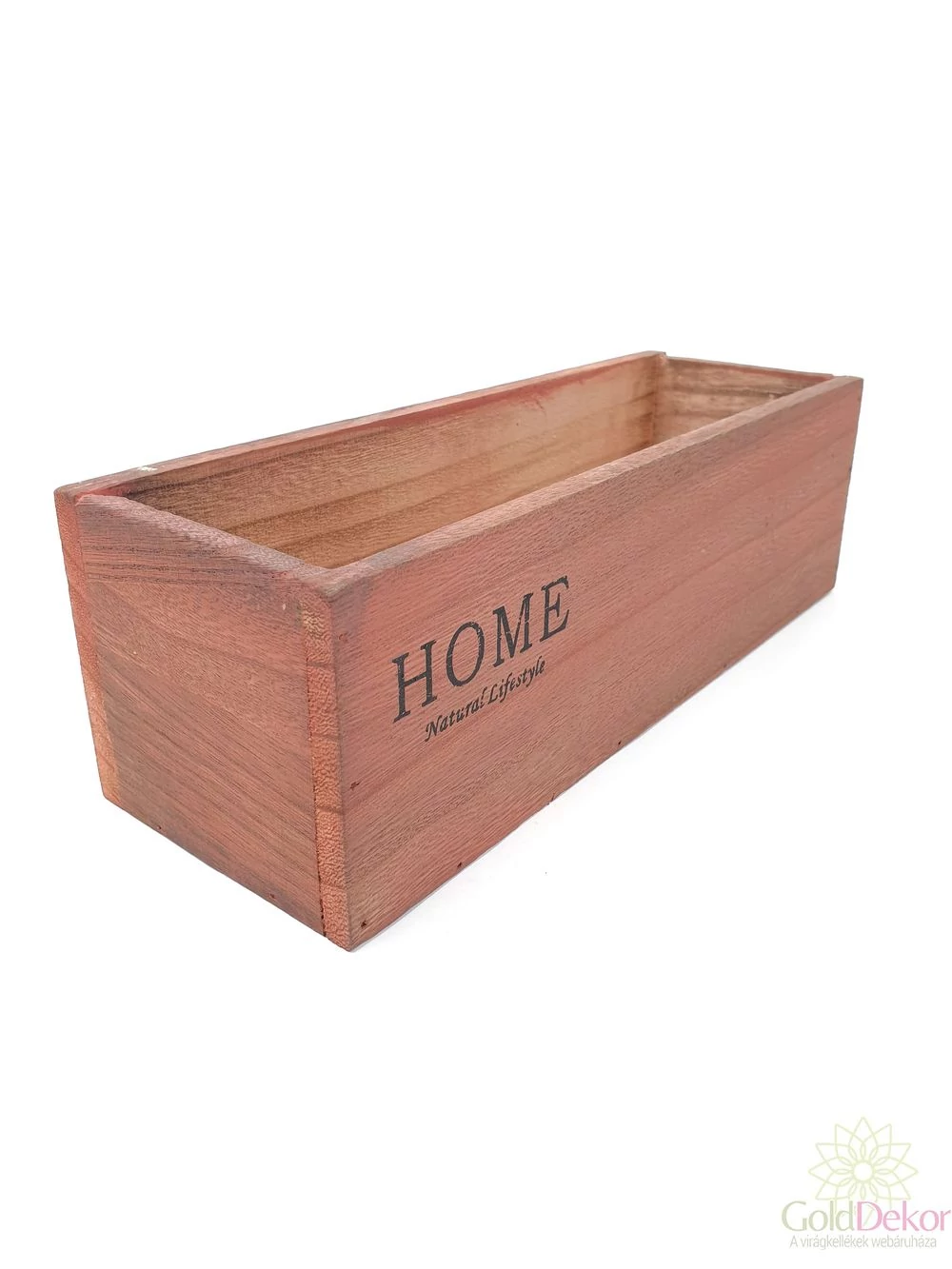 Home feliratos hosszúkás tégla fakaspó - Korall Home feliratos hosszúkás tégla fakaspó - Korall
