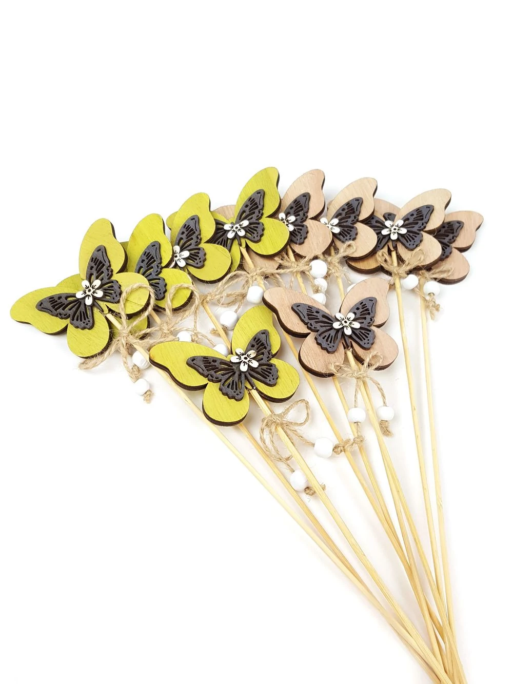 Zöld-Natúr fa betűző - Lepke