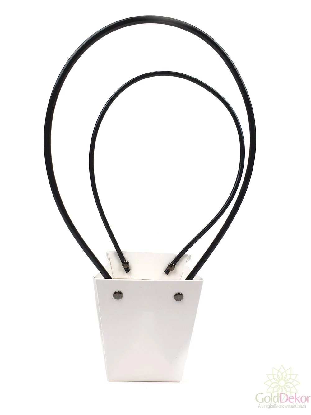 Virág tasak fehér - Mini trapéz