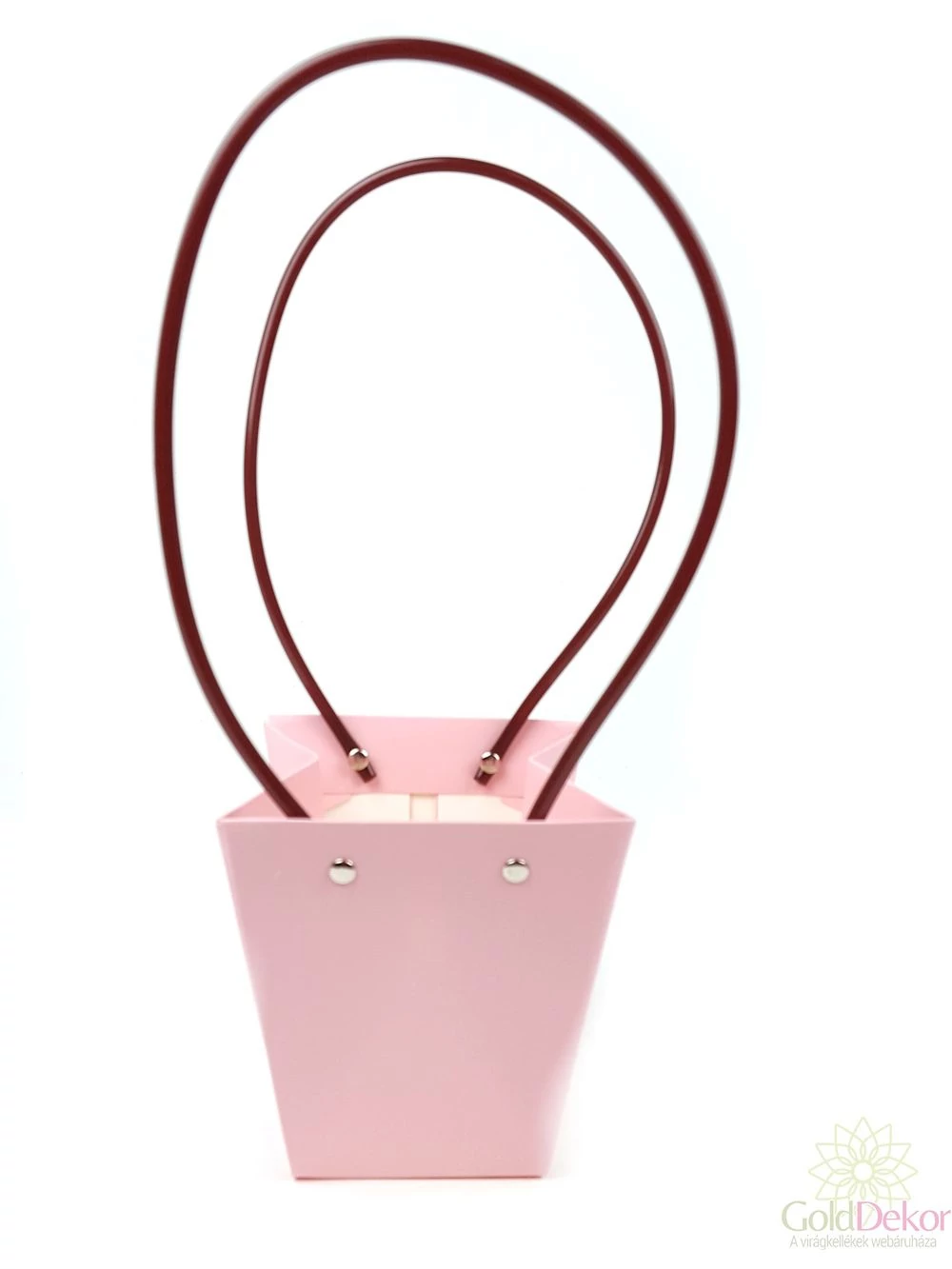 Virág tasak rózsaszín - Kicsi trapéz