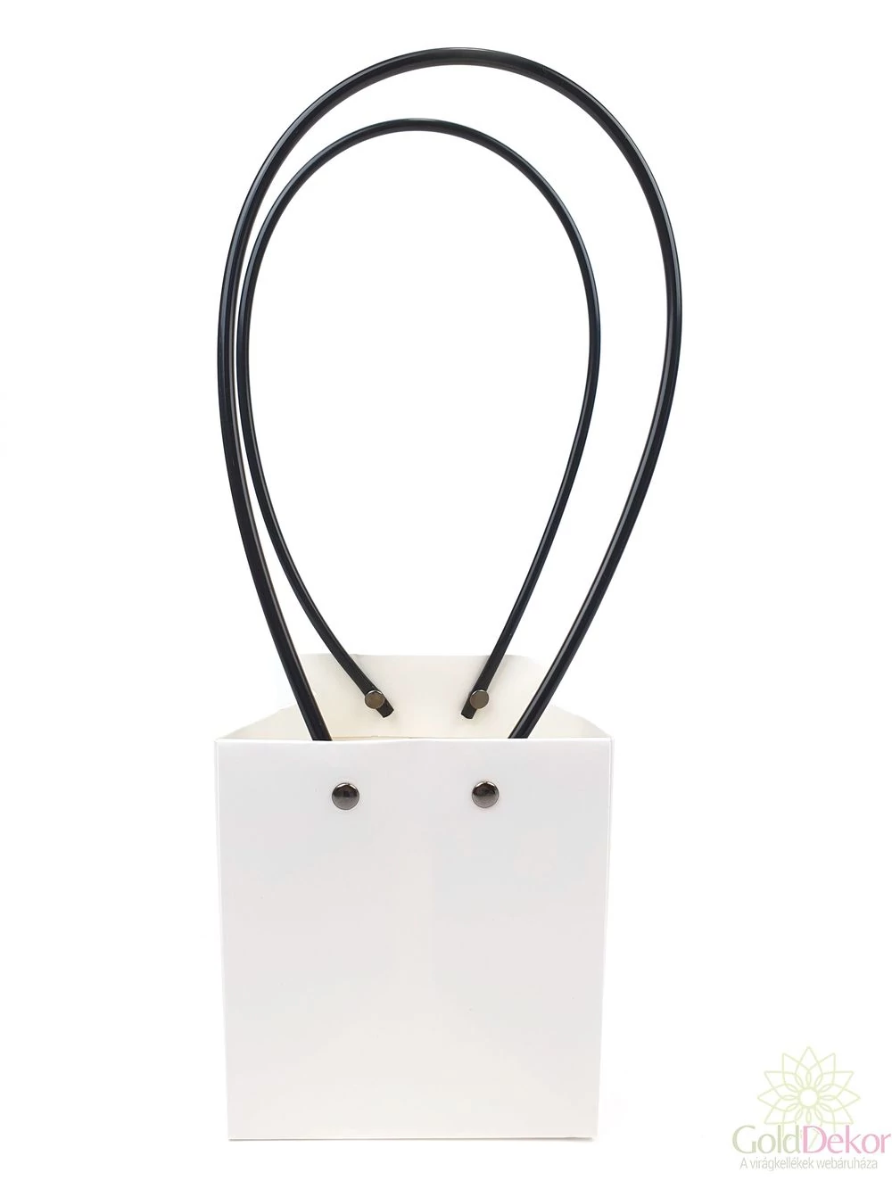 Virág tasak fehér - Kicsi kocka