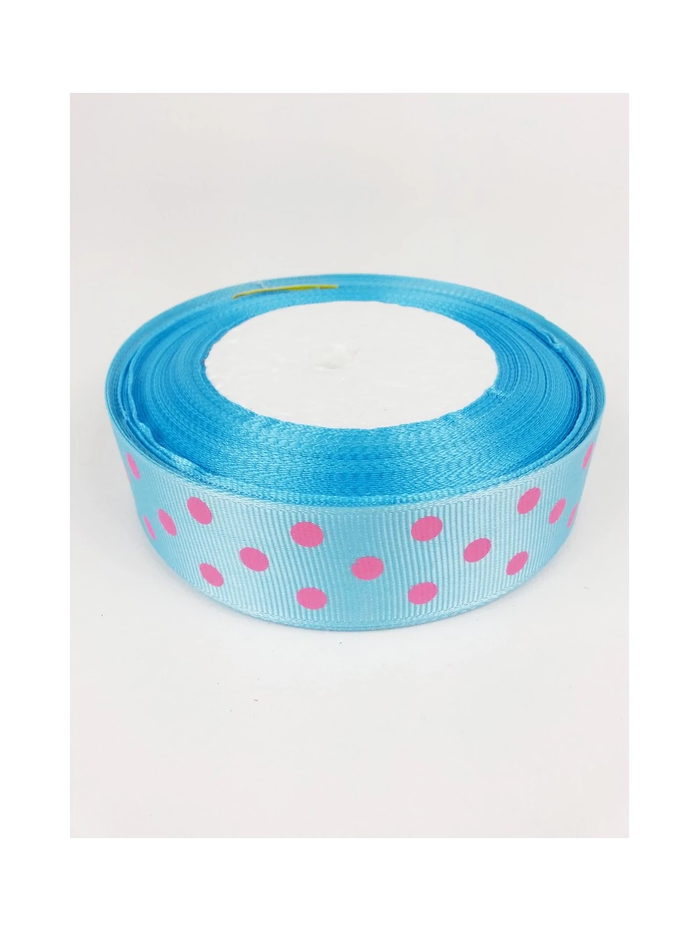 Textil pöttyös szalag - Kék