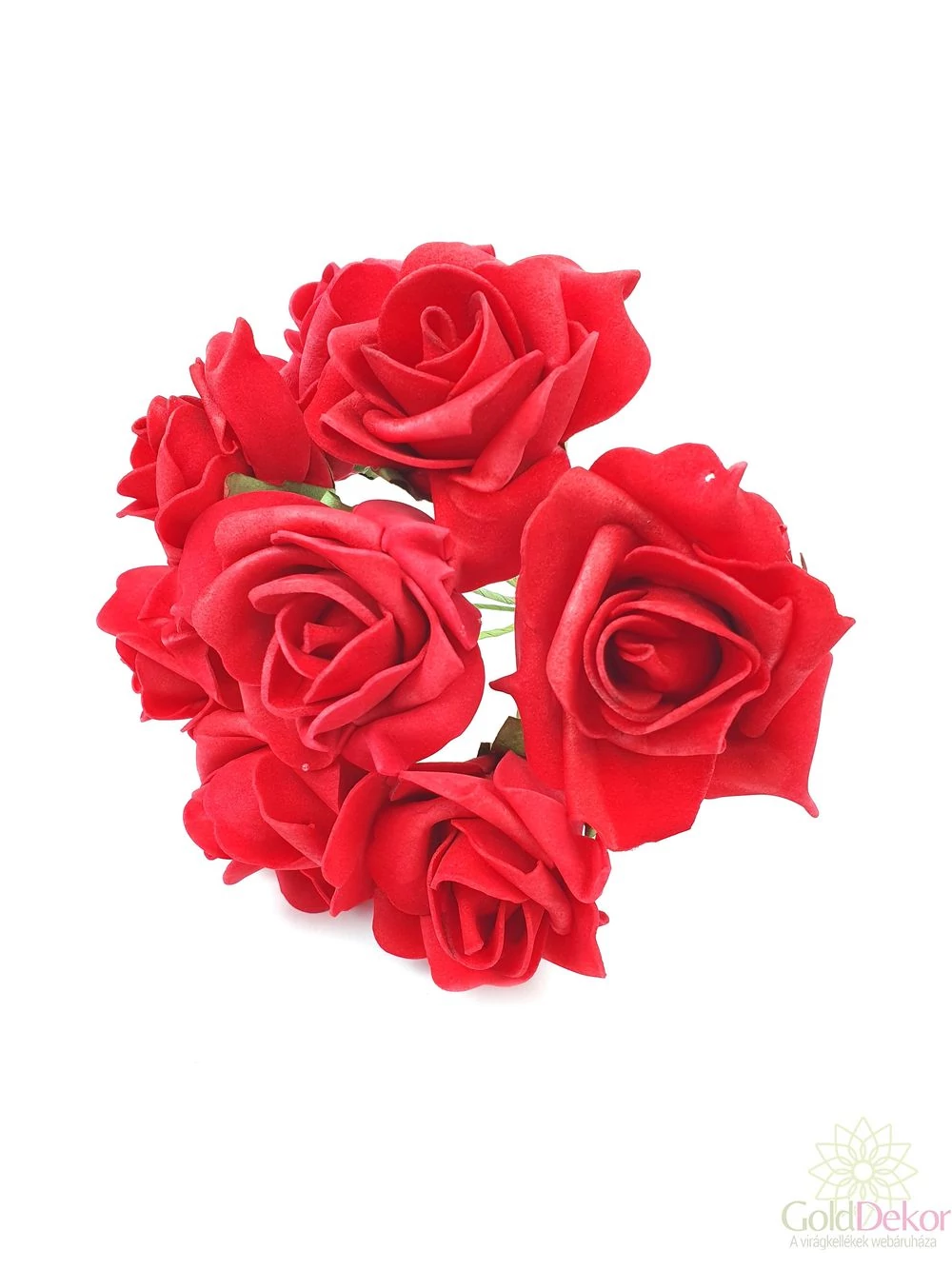 Drótos polyfoam rózsa 1 - Piros