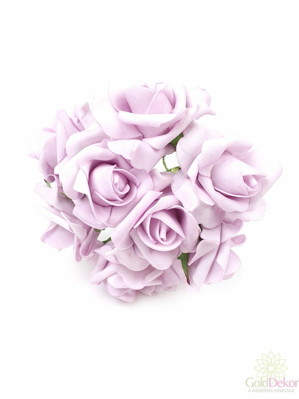 Drótos polyfoam rózsa 1 - Világos Lila