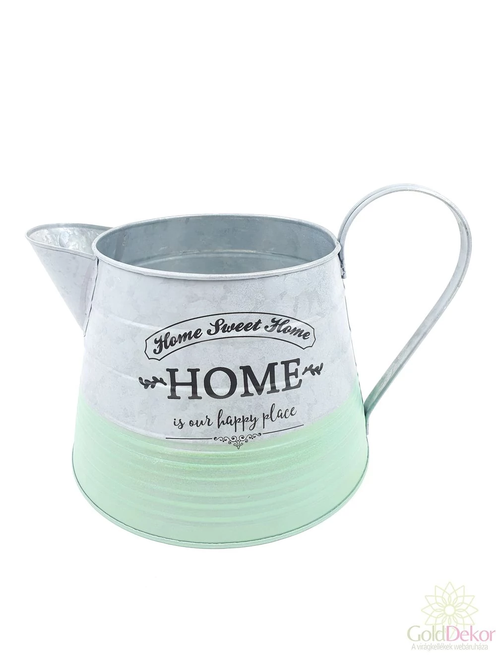 Nagy pasztel kancsó kerek - Menta