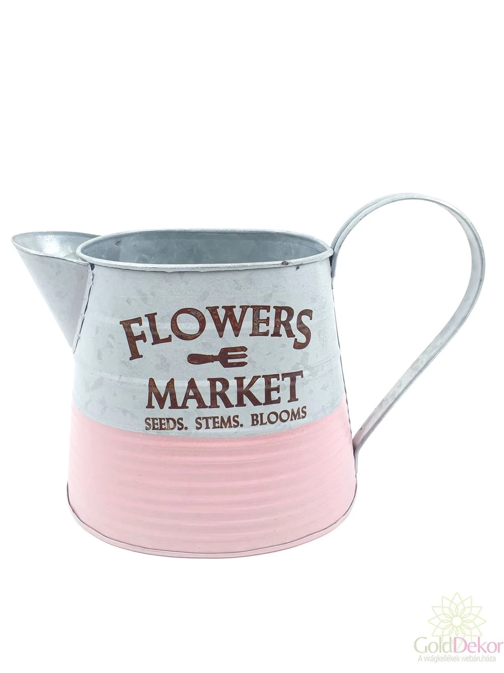 Nagy pasztel kancsó ovál - Rózsaszín