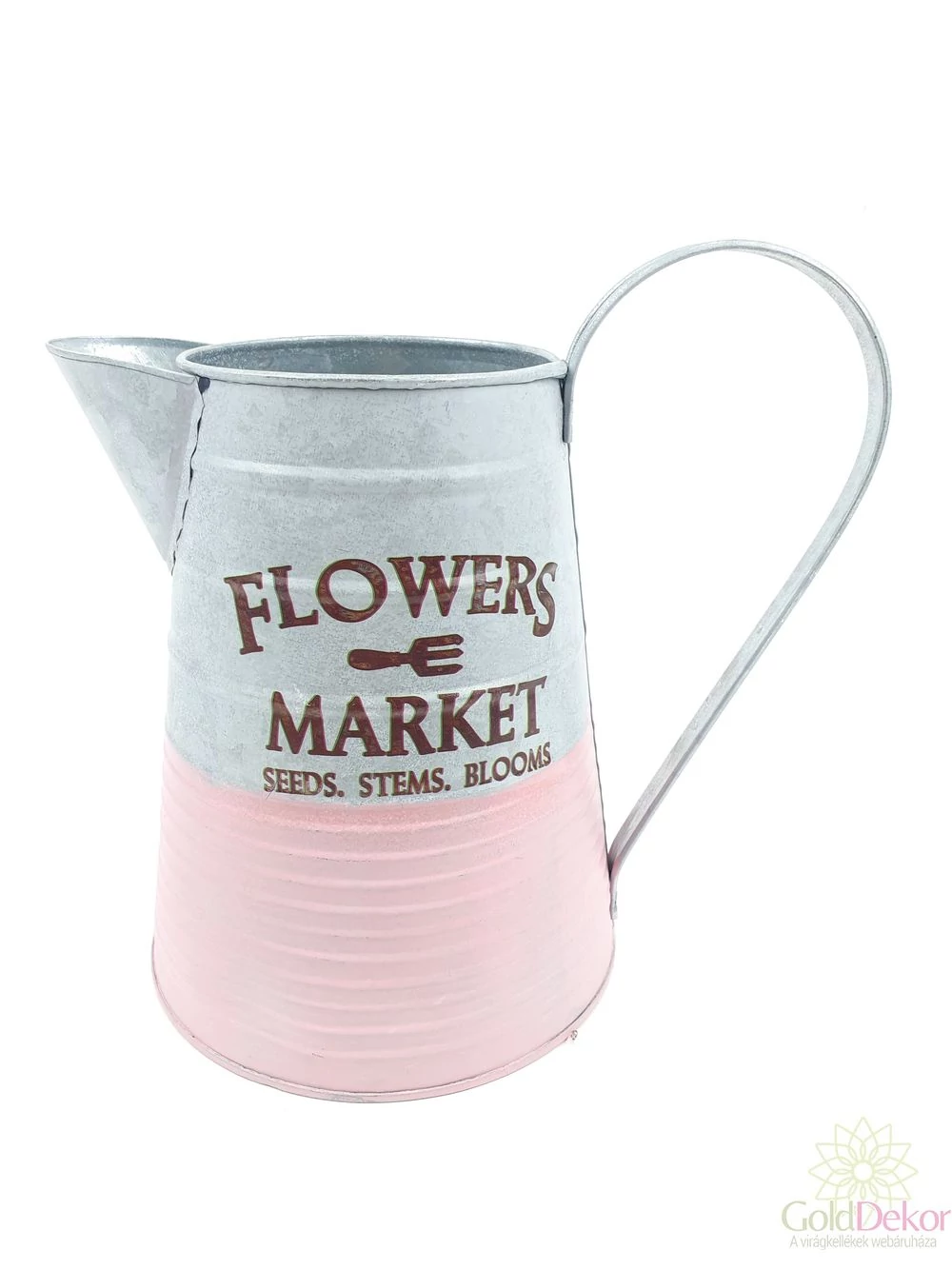 Nagy pasztel kancsó magas - Rózsaszín