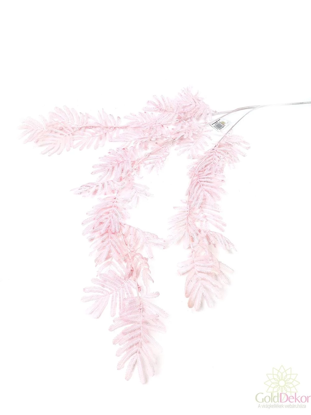 Pasztel műzöld ág 2 - Rózsaszín