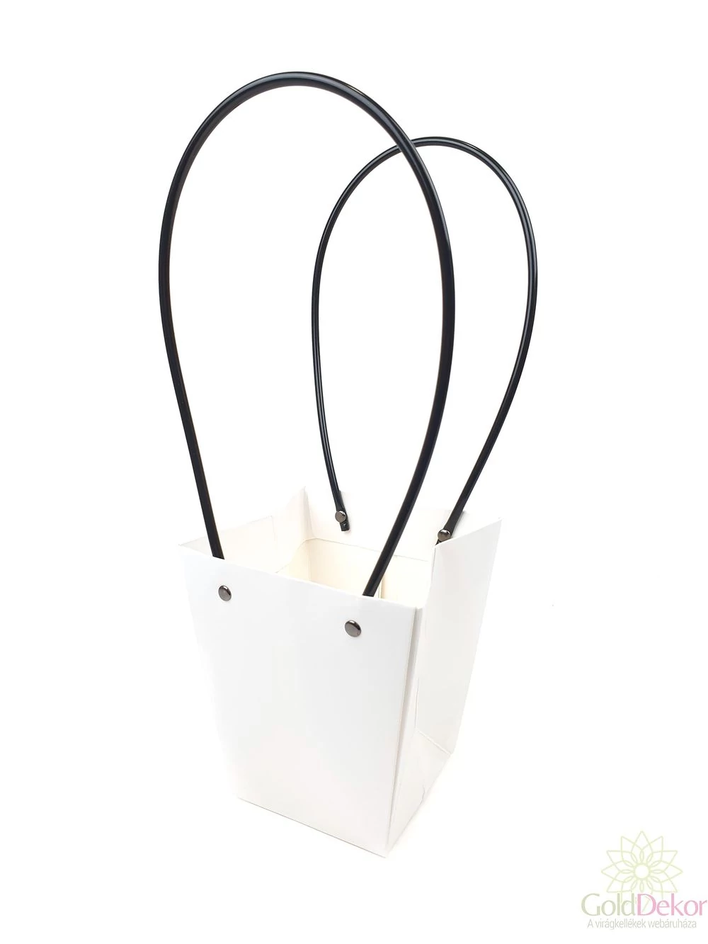 Virág tasak fehér - nagy trapéz