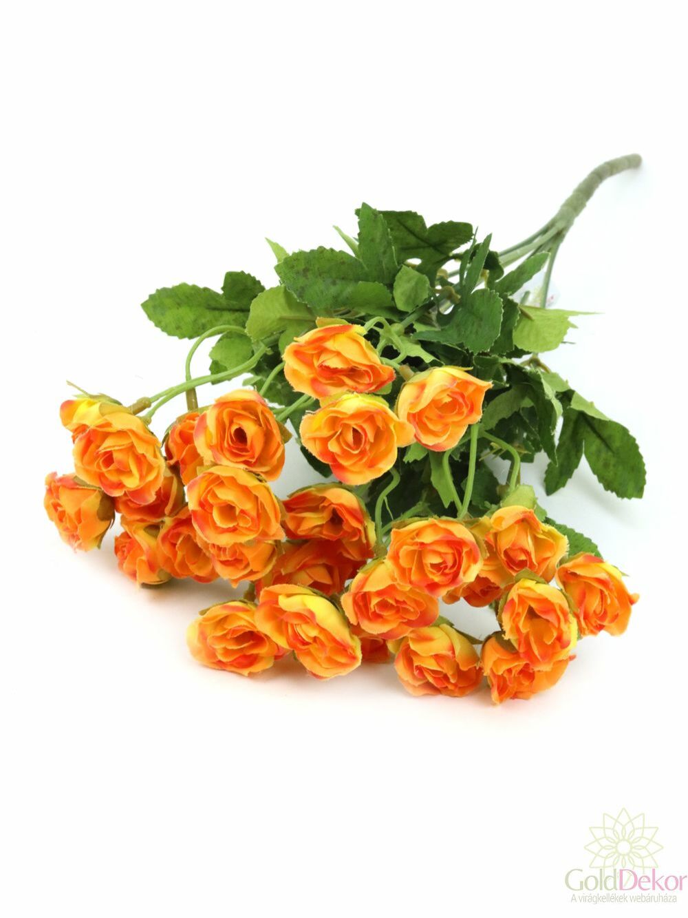 Apró virágú rózsa csokor - Narancs