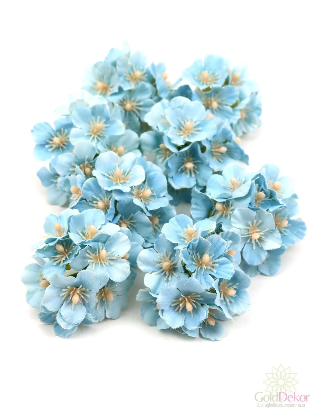 Dekor fejvirág 8 - Világos kék