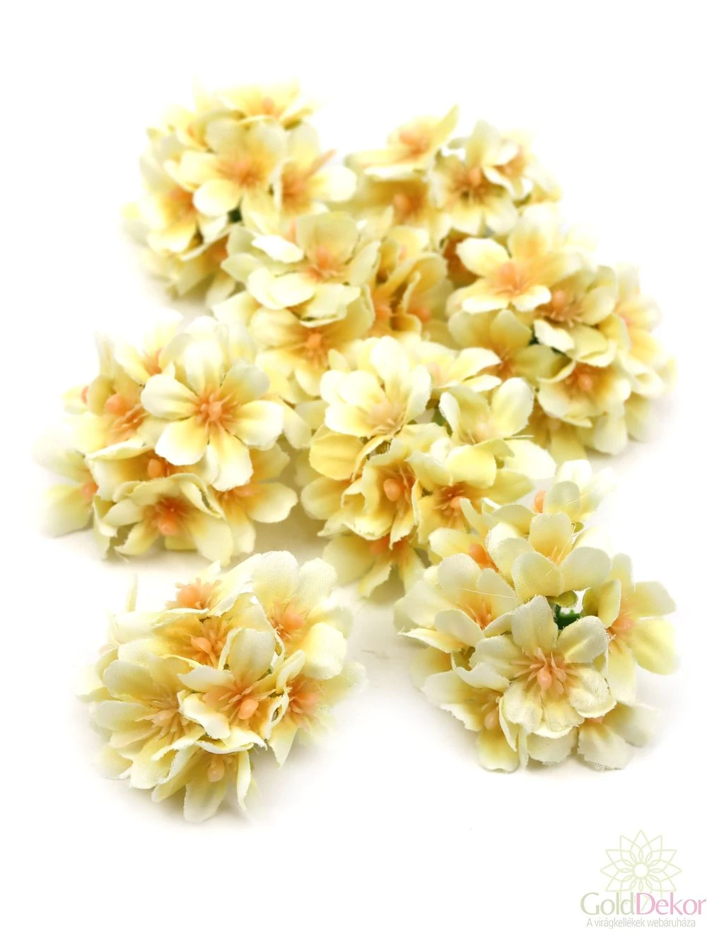 Dekor fejvirág 8 - Krém