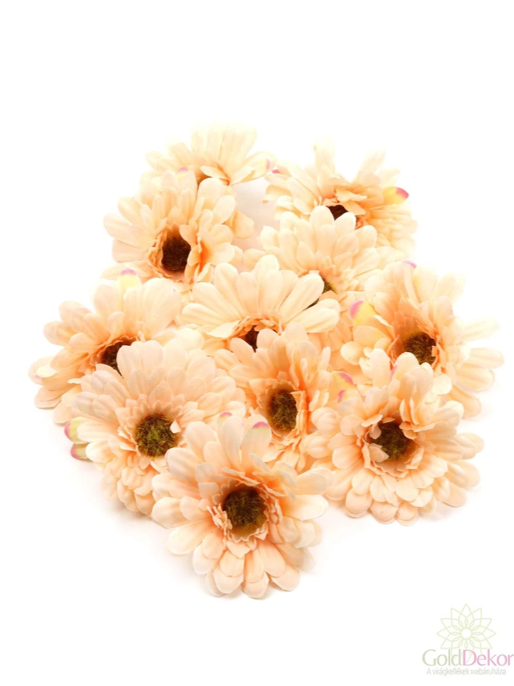 Dekor fejvirág 27 - Világos barack