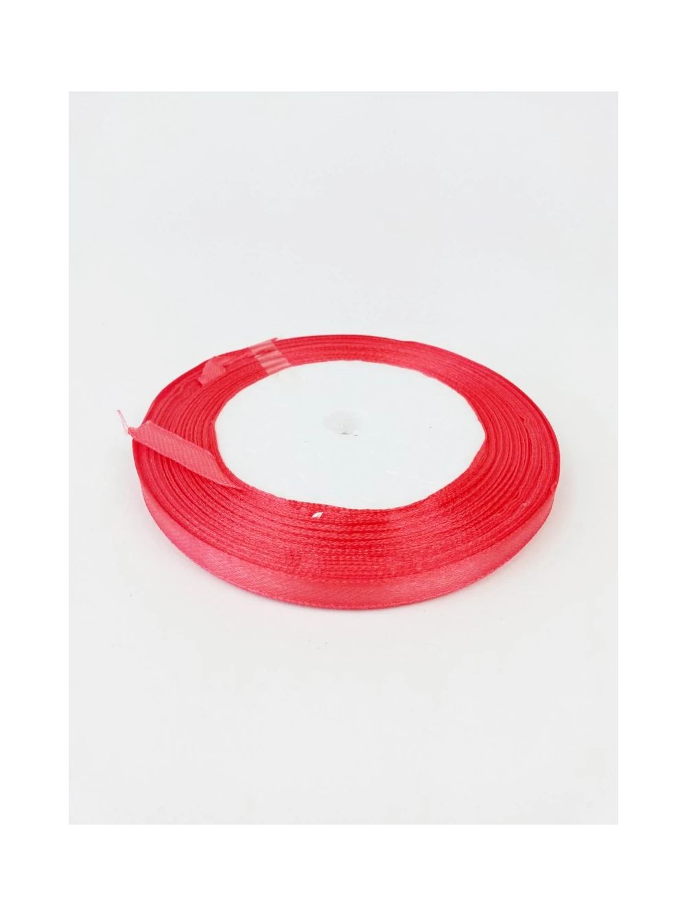 6 mm-es szatén szalag - Korall
