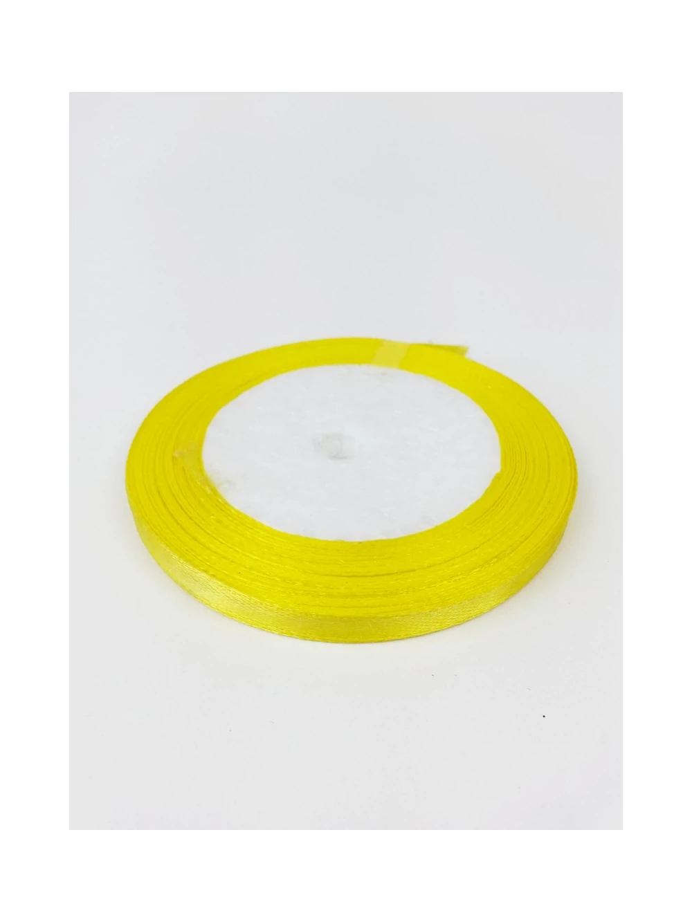 6 mm-es szatén szalag - Sárga