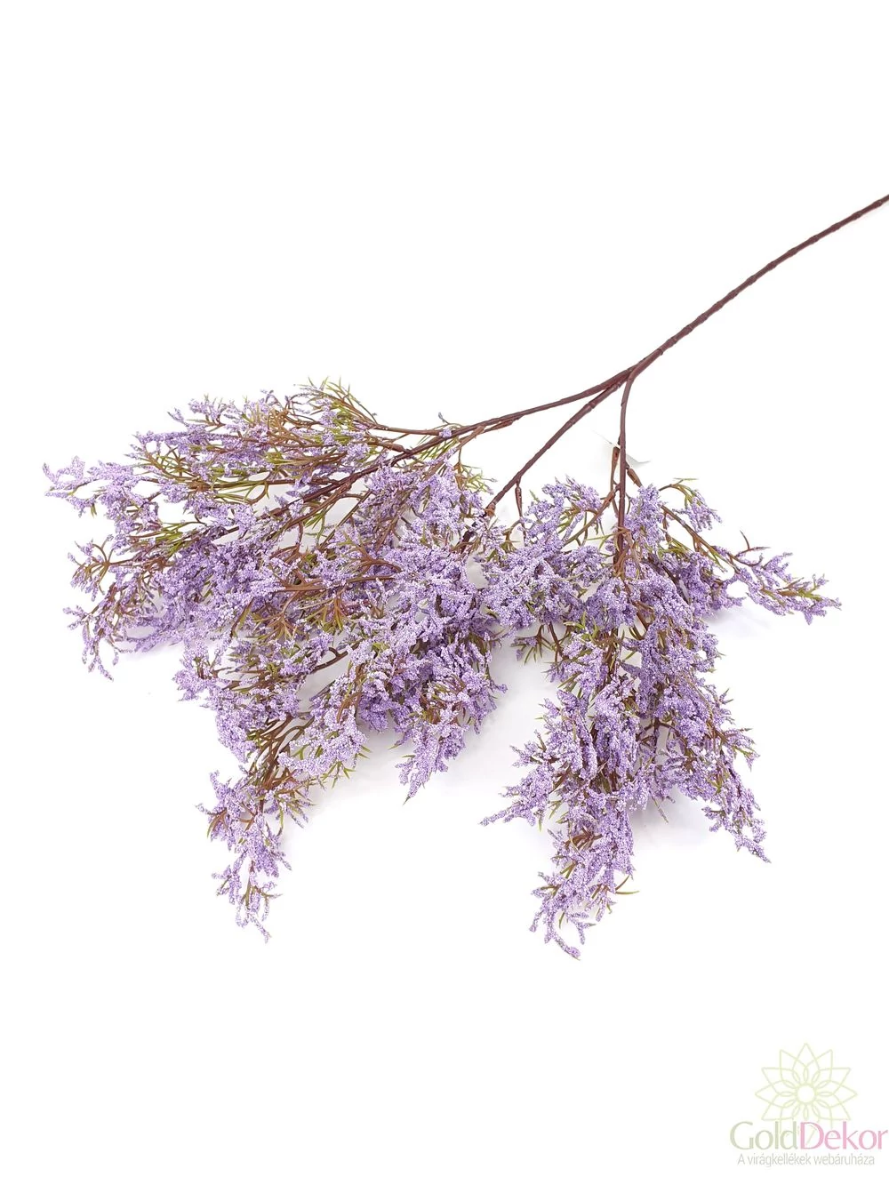 Színes műzöld ág 75 cm *3 -Lila
