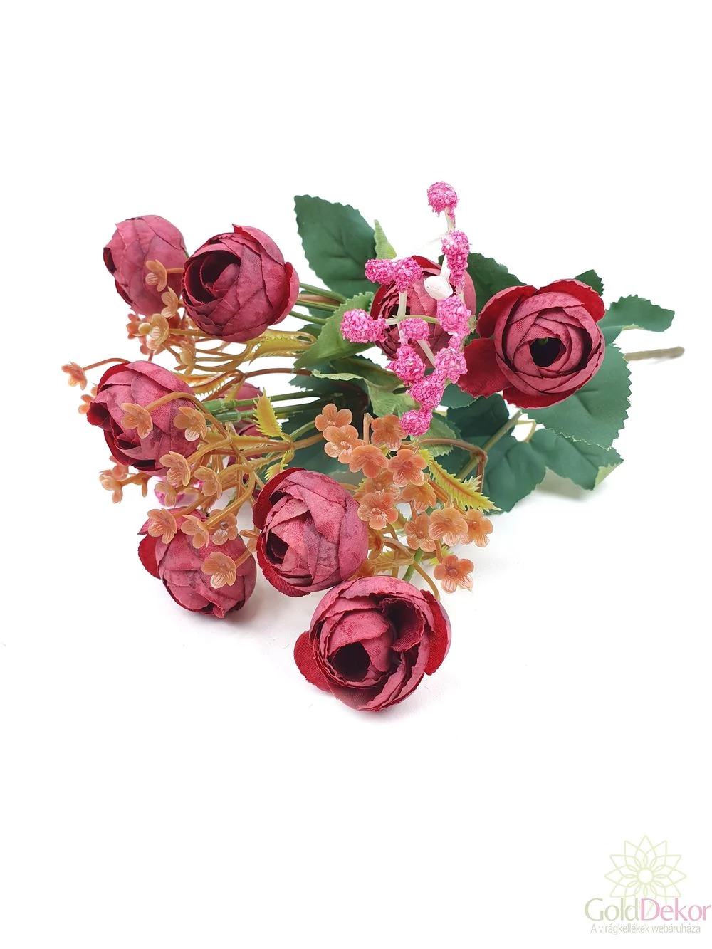 Vegyes színű kicsi csokor 42 - Bordó